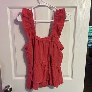 Women's Pink Sleeveless Top